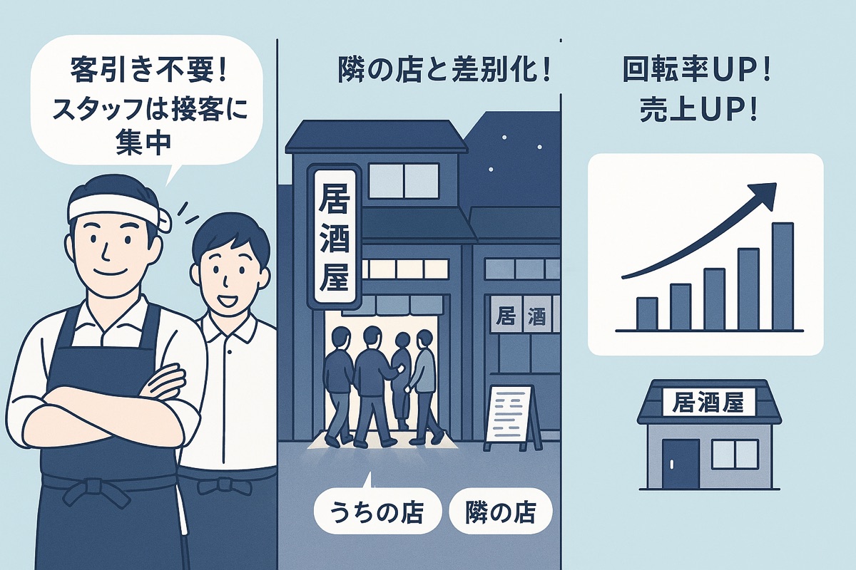 お店は売上に集中できる
